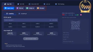 Siêu đa dạng các phương thức nạp tiền tại v999 dành cho bạn  